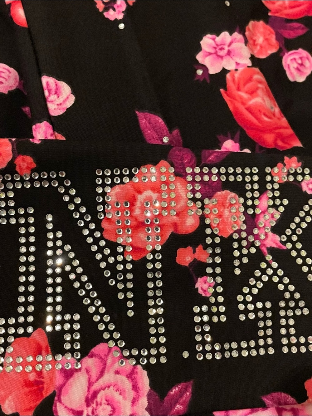 Vs. PINK floral bling leggings-small NWOT - Picture 6 of 9